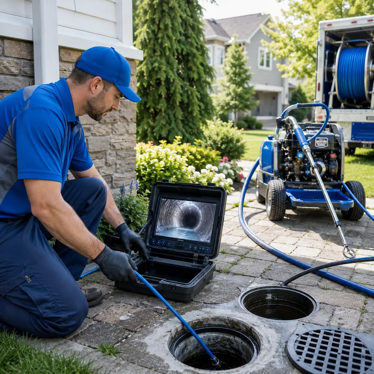 Outdoor drain cleaning professionals serving Auburn, ME