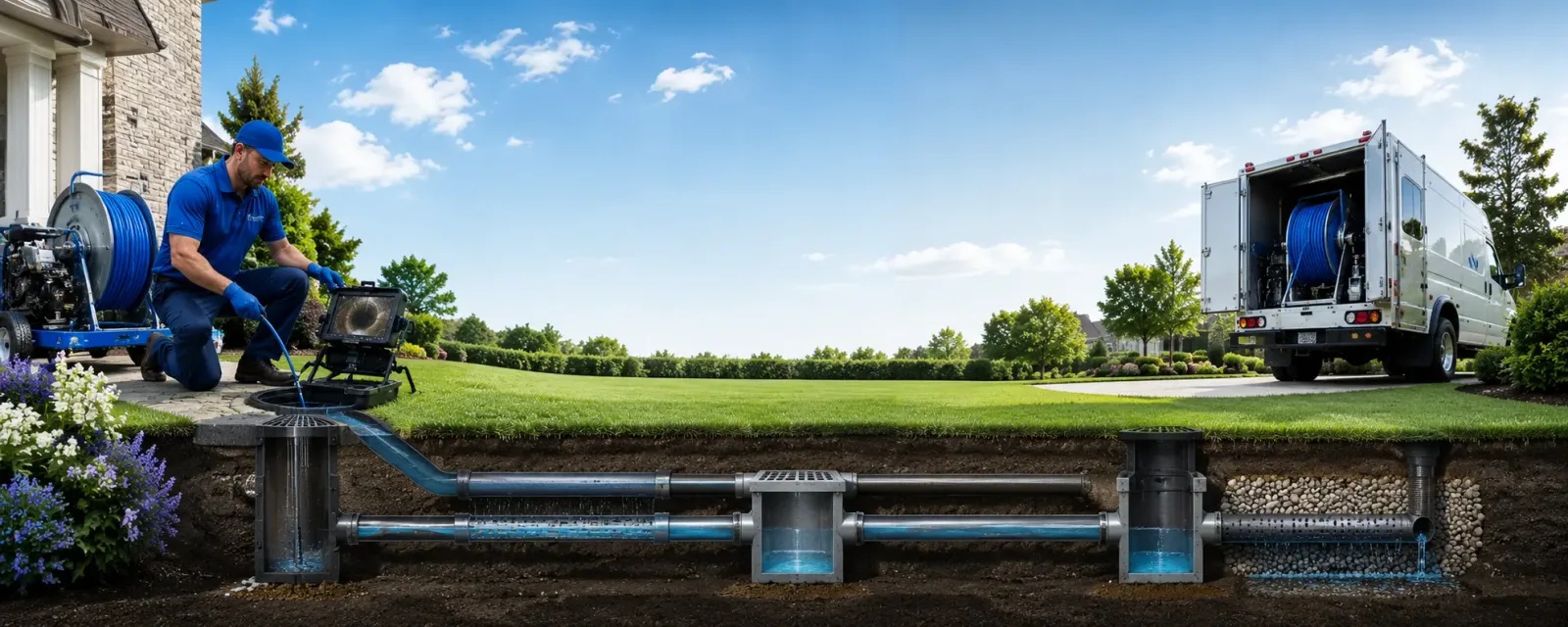 Outdoor drain cleaning information for Auburn, ME